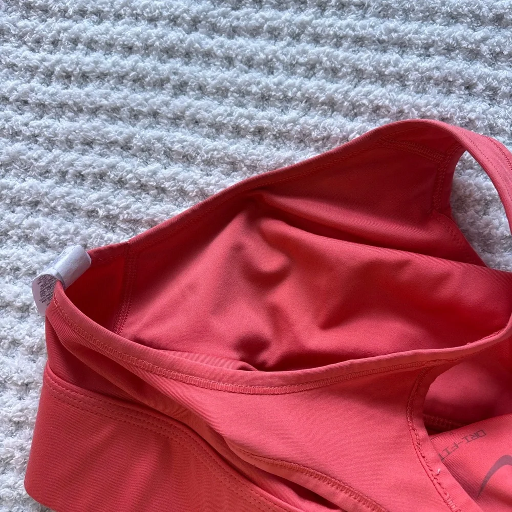 Nike Red Racerback Sports Bra with Wide Straps - Picture 6 of 6